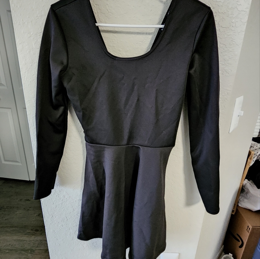 Black skater dress